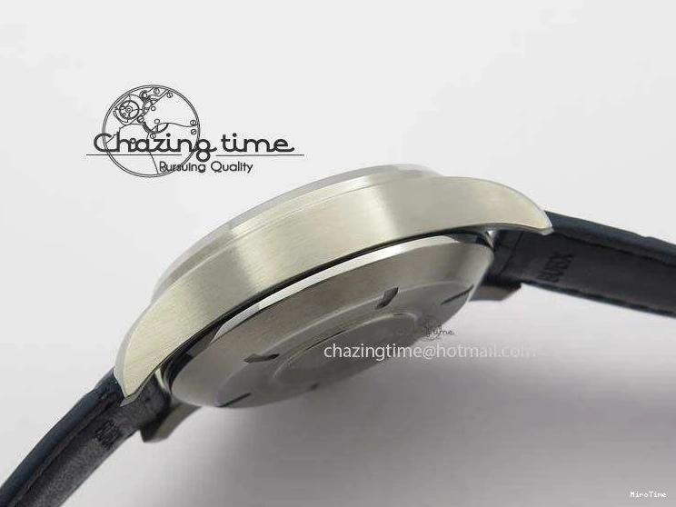 MIROTIME 0409 Pilot Chrono SS IW387809 ZF 1:1 Best Edition Silver Dial Blue Numbers On Blue Leather Strap A Lightweight 7263